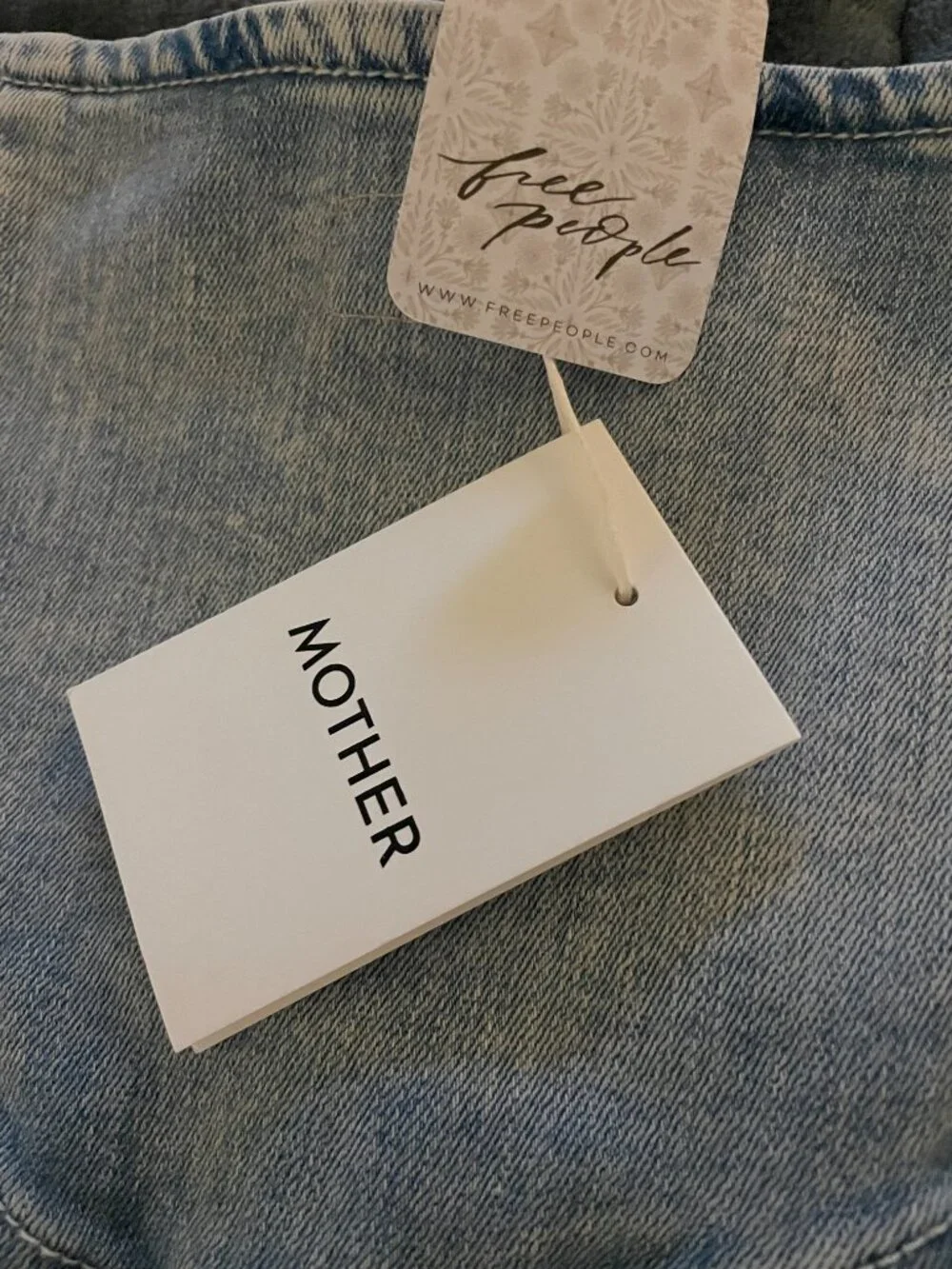 NWT MOTHER The Ruffle Mini Skirt Free People Anthro Coastal Cowgirl Sz 25 $198 - Picture 16 of 16